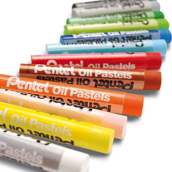 Oil Pastel Set - Pentel Arts Oil Pastels 12 Colours Set