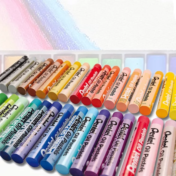 Oil Pastel Set - Pentel Arts Oil Pastels 36 Colours Set