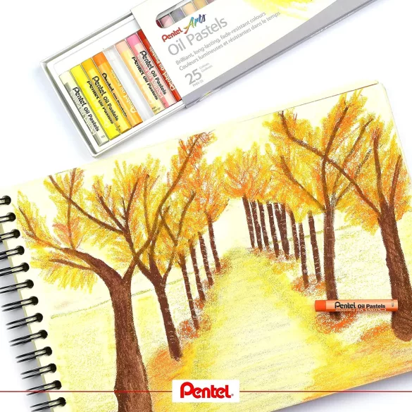 Oil Pastel Set - Pentel Arts Oil Pastels 50 Colours Set