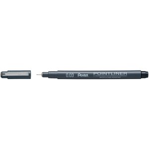 Pentel Pointliner tűfilc 0,03 mm - fekete  