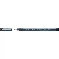 Pentel Pointliner tűfilc 0,4 mm - fekete