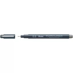 Pentel Pointliner tűfilc 0,5 mm - szürke 