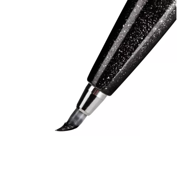 Pentel Brush Sign Pen kalligrafikus hajlékony hegyű ecsettoll - Fekete 