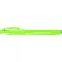   Pentel Brush Sign Pen kalligrafikus hajlékony hegyű ecsettoll - limezöld 