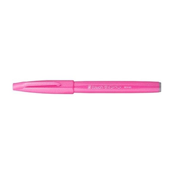 Pentel Brush Sign Pen kalligrafikus hajlékony hegyű ecsettoll  - pink 