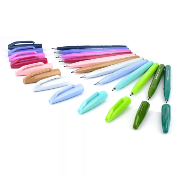 Pentel Brush Sign Pen ecsettoll - pigmentált szépia 