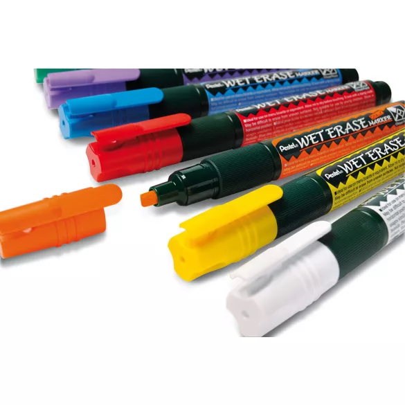 Pentel törölhető folyékony krétamarker fordítható heggyel 2-4 mm- fekete 