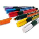 Pentel törölhető folyékony krétamarker fordítható heggyel 2-4 mm - sárga
