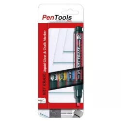  Pentel törölhető folyékony kréta 4 db-os - piros, kék, sárga, fehér