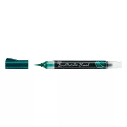Pentel Dual Metallic Brush ecsettoll - zöld+metálkék