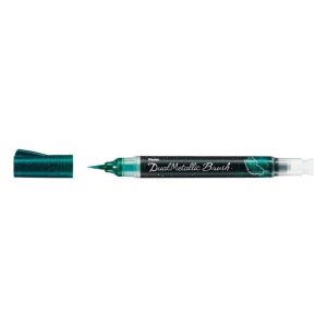 Pentel Dual Metallic Brush ecsettoll - zöld+metálkék