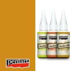 Alkoholos Tinta - Pentart Media Ink 20ml  - Karamell