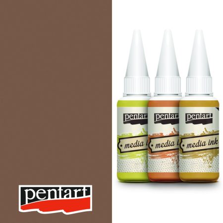 Alkohol Ink - Pentart Media Ink 20 ml - Brown