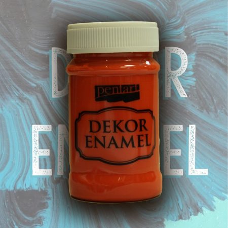 Decor Enamel Paint Pentart; 100ml - Orange