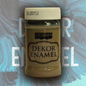 Decor Enamel Paint Pentart; 100ml - Vintage brown