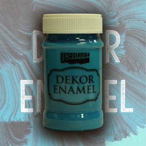Decor Enamel Paint Pentart; 100ml - Turquoise blue