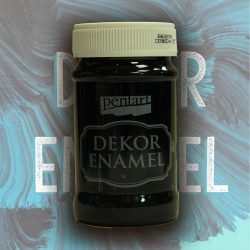 Decor Enamel Paint Pentart; 100ml - Black