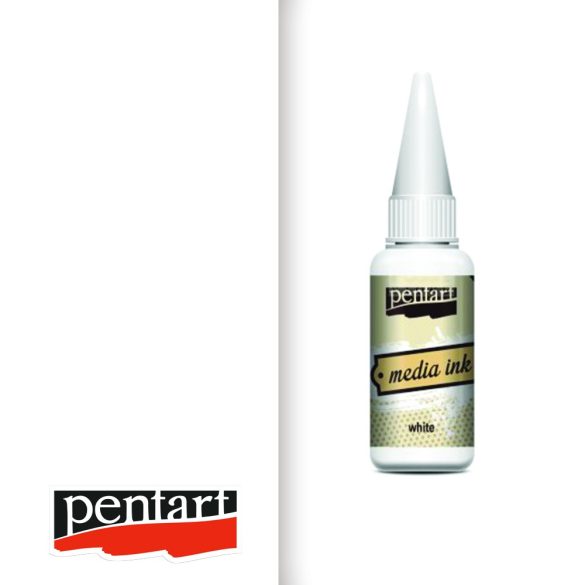 Alkoholos Tinta - Pentart Media Ink 20ml  - Fehér