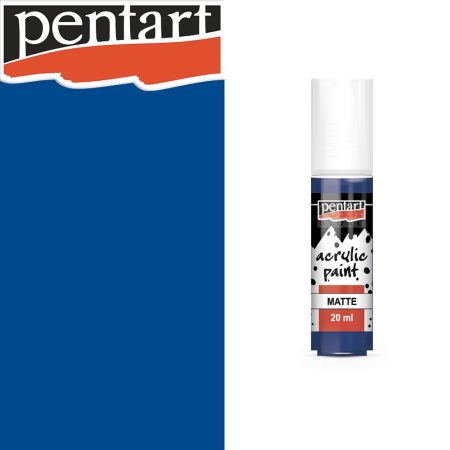 Acrylic paint - Pentart Matte Artist Color, 20ml - Dark blue