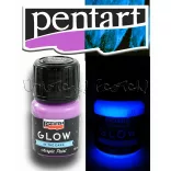 Acrylic paint - Pentart GLOW in the dark 30ml - Orange