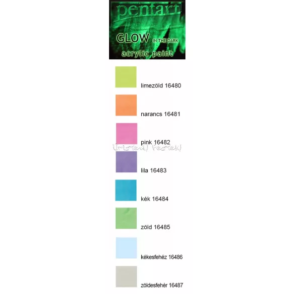 Acrylic paint - Pentart GLOW in the dark 30ml - Pink