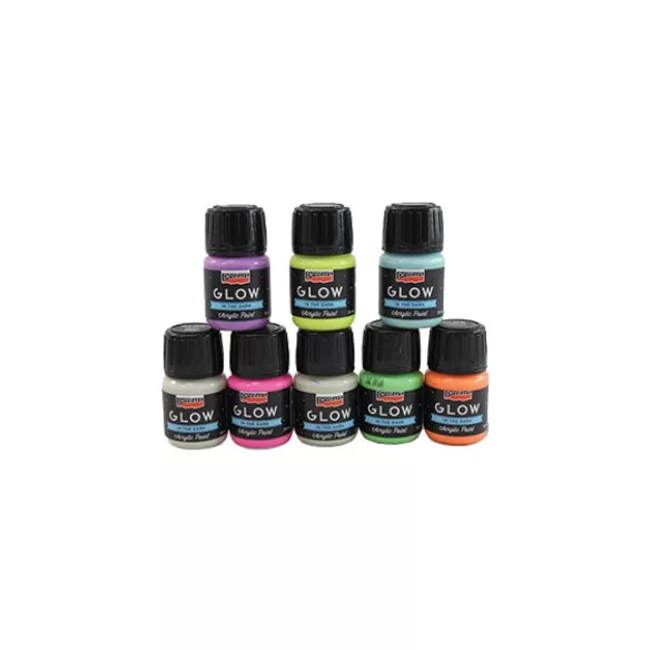 Acrylic paint - Pentart GLOW in the dark 30ml - Green