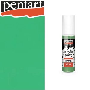 Acrylic paint - Pentart Matte Artist Color, 20ml - Parrot green