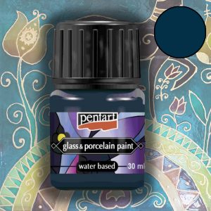 Pentart glass & porcelain paint 30ml - Turqouise Blue