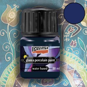 Pentart glass & porcelain paint 30ml - Blue