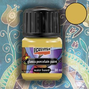 Pentart glass & porcelain paint 30ml - Gold