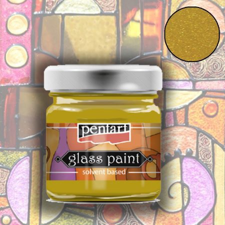 Pentart Glass Paint - solvent based 30ml - Gold