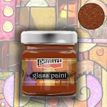 Üvegfesték - Pentart Glass Paint, solvent based 30ml - Bronz