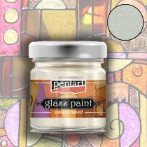 Pentart Glass Paint - solvent based 30ml - Pearl white