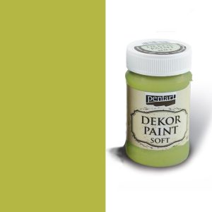 Chalky Paint - Dekor Paint Chalky - 100ml -  Yellowish green