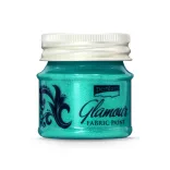 Pentart Glamour Fabric Paint 50ml - Silvery Turquoise