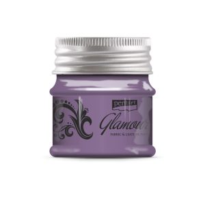 Pentart Glamour Fabric Paint 50ml - Silvery Purple