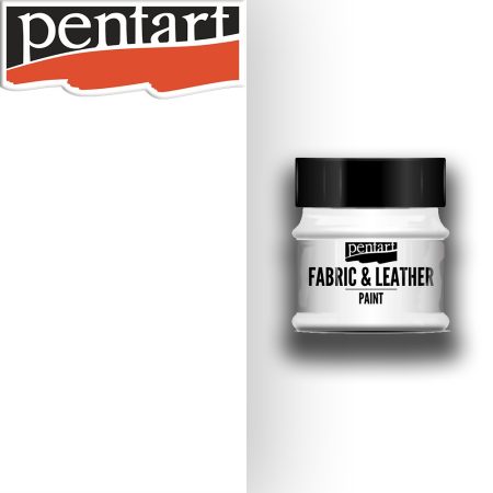 Fabric & Leather Paint - Pentart 50ml - White