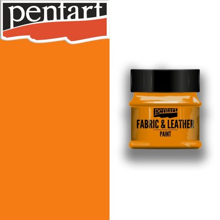 Textil- és Bőrfesték - Pentart Fabric & Leather Paint 50ml - Narancssárga