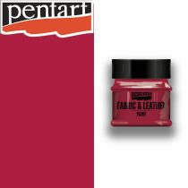   Textil- és Bőrfesték - Pentart Fabric & Leather Paint 50ml - Piros