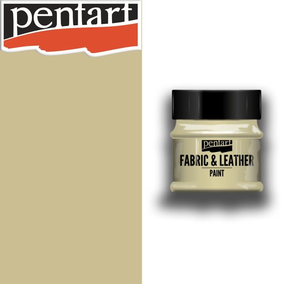 Textil- és Bőrfesték - Pentart Fabric & Leather Paint 50ml - Bézs