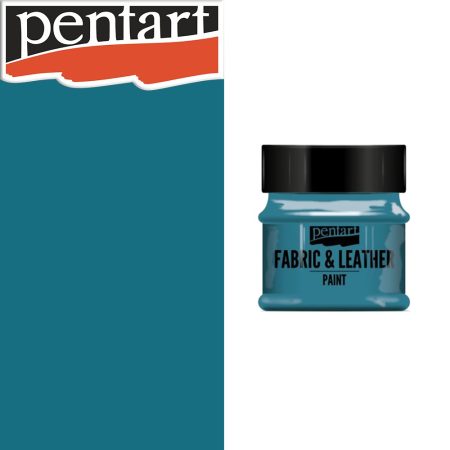 Fabric & Leather Paint - Pentart 50ml - Turquoise blue