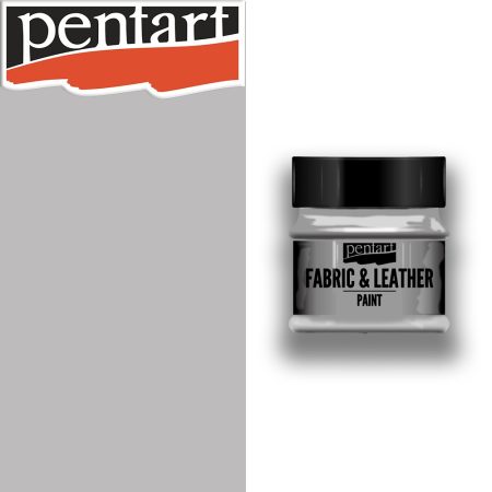 Textil- és Bőrfesték - Pentart Fabric & Leather Paint 50ml - Szürke