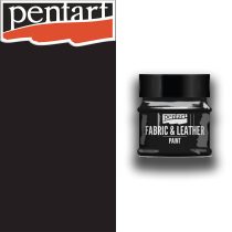 Fabric & Leather Paint - Pentart 50ml - Black