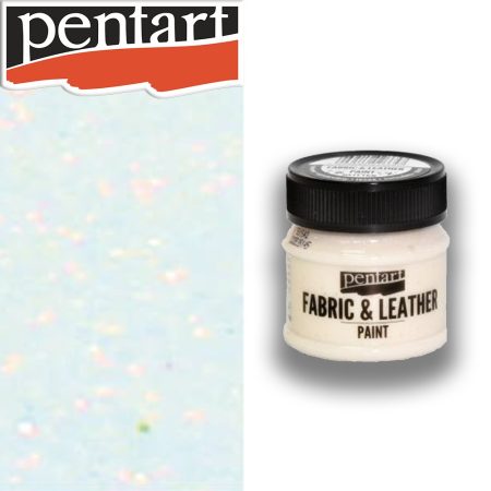 Textil- és Bőrfesték - Pentart Fabric & Leather Paint 50ml - Glitteres szivárvány