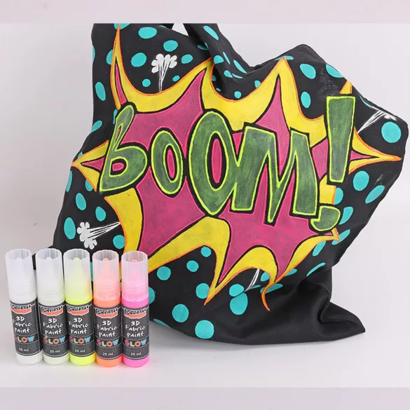 Fabric 3D GLOW - Pentart 20ml - Yellow