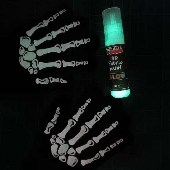 Fabric 3D GLOW - Pentart 20ml - Orange