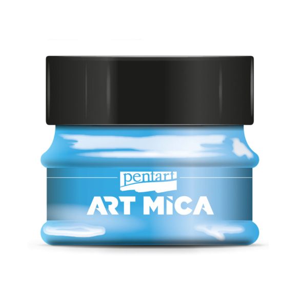 Mineral Powder - Pentart Art Mica Pigment Powder - Golden Blue