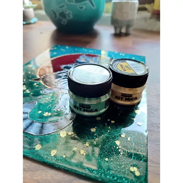 Mineral Powder - Pentart Art Mica Pigment Powder - Golden Brown