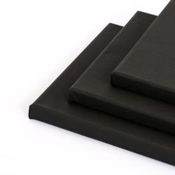  Festővászon, fekete, feszített - Pentart Black Stretched Canvas 15x15x1,9cm