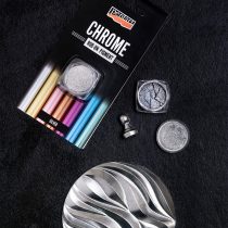 Pentart Rub-on pigment - Chrome - Silver